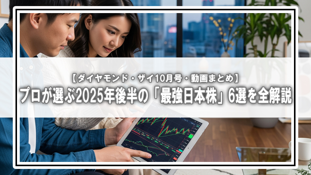 【ダイヤモンド・ザイ10月号・動画まとめ】プロが選ぶ2025年後半の「最強日本株」6選を全解説