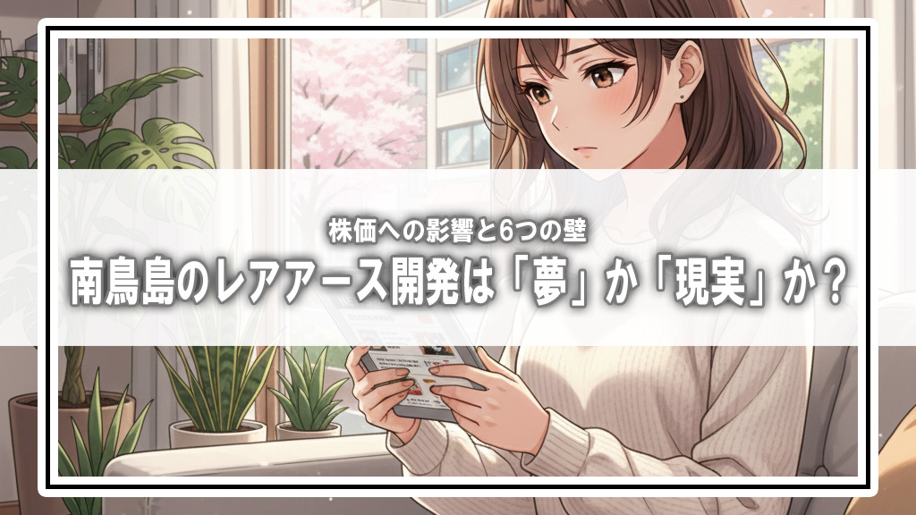 【2026年解説】南鳥島のレアアース開発は「夢」か「現実」か？株価への影響と6つの壁