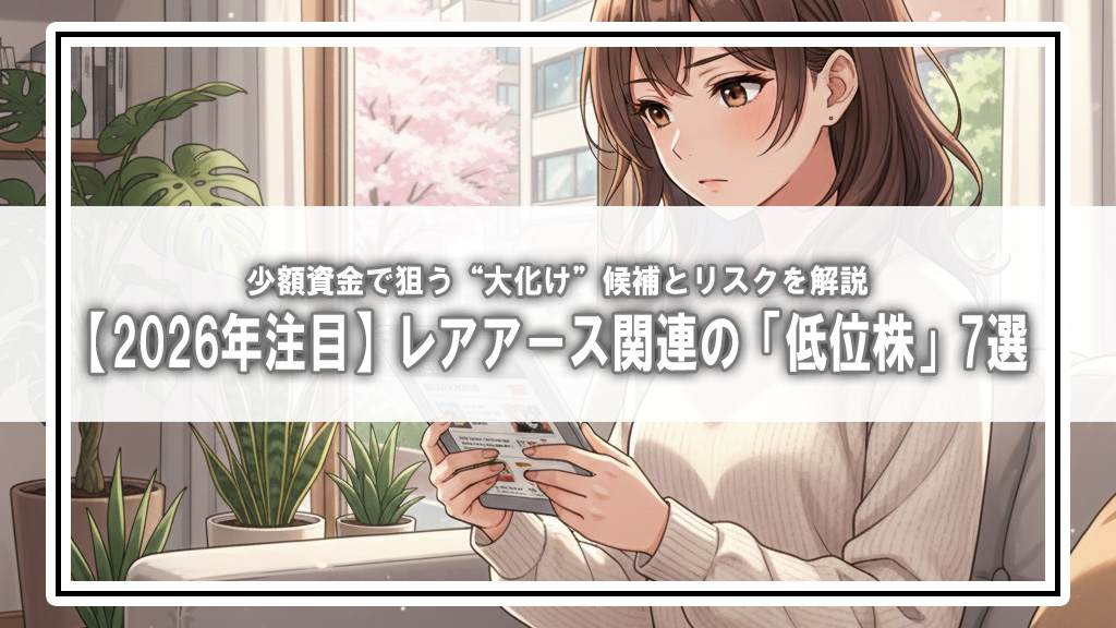 【2026年注目】レアアース関連の「低位株」7選！少額資金で狙う“大化け”候補とリスクを解説