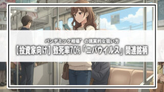 【投資家向け】致死率70%「ニパウイルス」関連銘柄と“パンデミック相場”の現実的な狙い方