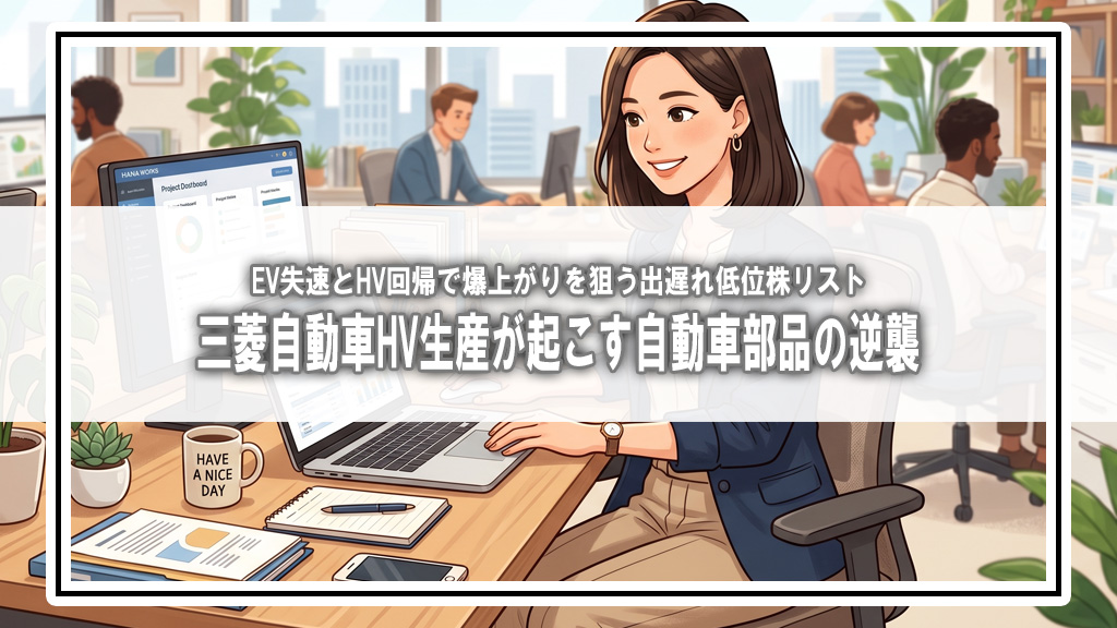 三菱自動車「HV国内生産」の衝撃！EV失速で動き出す、部品メーカーの出遅れ・低位株リスト
