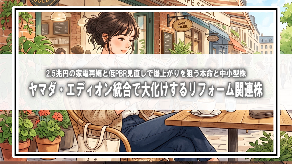 【2.5兆円連合の衝撃】ヤマダ・エディオン統合報道で爆発する「低PBR×国策リフォーム株」の実態