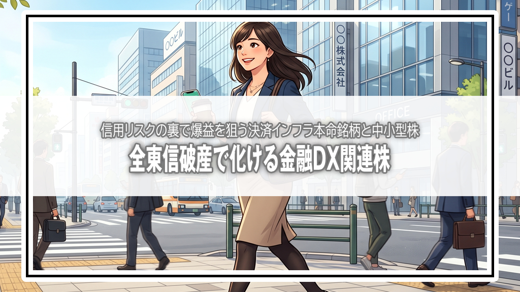 全東信破産で地銀に激震！信用リスクの裏で動き出す「金融DX・決済」の大本命株