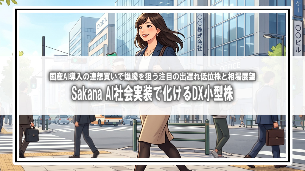 【相場展望】「Sakana AI 10万社導入」が号砲！？国産AI社会実装で爆騰期待のDX・低位株9選